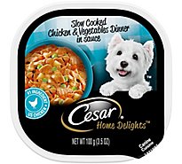 Cesar Home Delights Canine Cuisine Slow Cooked Chicken & Vegetables Dinner - 3.5 Oz