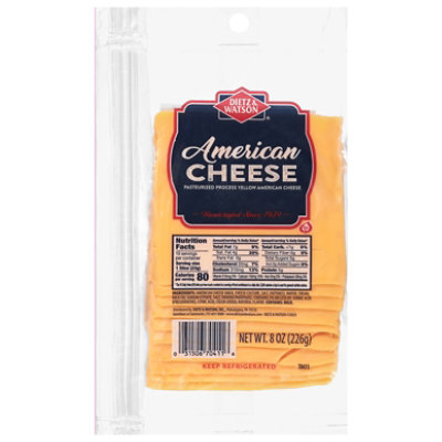 Dietz & Watson Cheese American Sliced Pasteurized - 8 Oz - Image 3