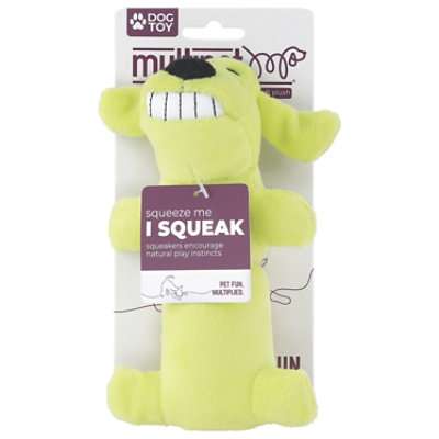 Multipet Dog Toy Loofa Dog The Original 6 Inch Assorted Colors - Each - Image 3