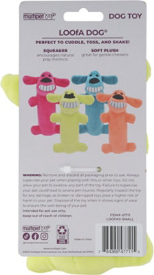 Multipet Dog Toy Loofa Dog The Original 6 Inch Assorted Colors - Each - Image 3