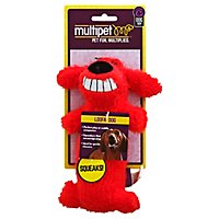 Multipet Dog Toy Loofa Dog The Original 6 Inch Assorted Colors - Each - Image 1