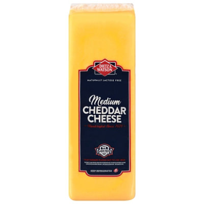 Dietz & Watson Medium Cheddar - 0.50 Lb