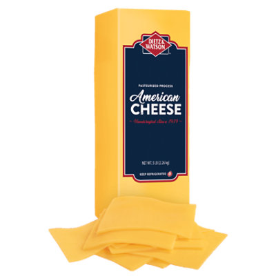 Dietz & Watson Yellow American Cheese - 0.50 Lb