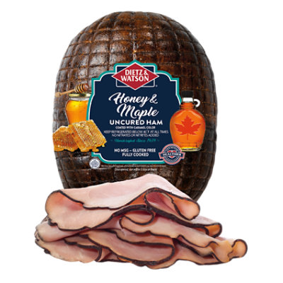 Dietz & Watson Ham Uncured Maple & Honey - Image 1