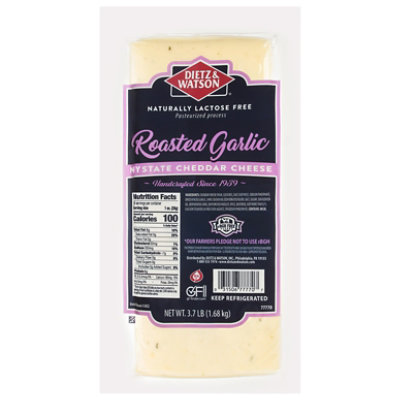 Dietz & Watson New York Roasted Garlic Cheddar - Image 2