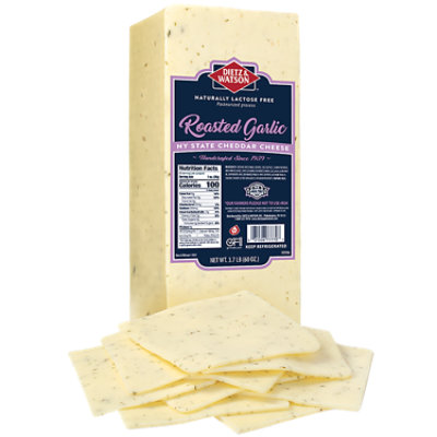 Dietz & Watson New York Roasted Garlic Cheddar - Image 1