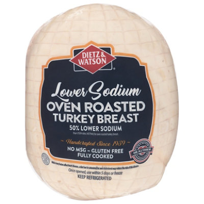 turkey sodium lower lb dietz watson breast meat