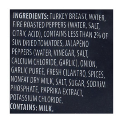 Dietz & Watson Santa Fe Brand Turkey Breast Fire Roast Pepper & Sun Dried Tomatoes - Image 4