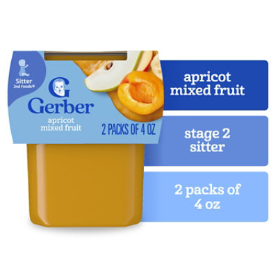 Gerber 2nd Foods Baby Food Apricot With Mixed Fruit - 2-4 Oz
