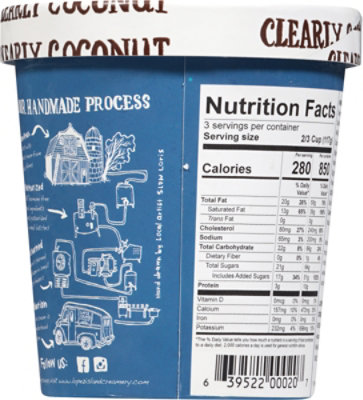 Lopez Island Creamery Coconut Ice Cream - 1 Pint - Image 5