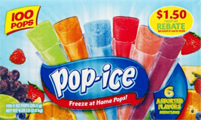 Pop-Ice Freezer Bars Pops - 100 Count - Image 2