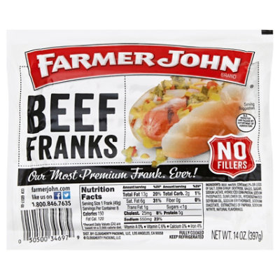 Farmer John Smoked Sausage Hot - 14 Oz - Vons