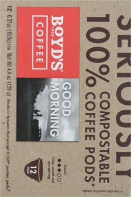 Boyds Coffee Coffee Pods Good Morning - 12-0.37 Oz - Image 4