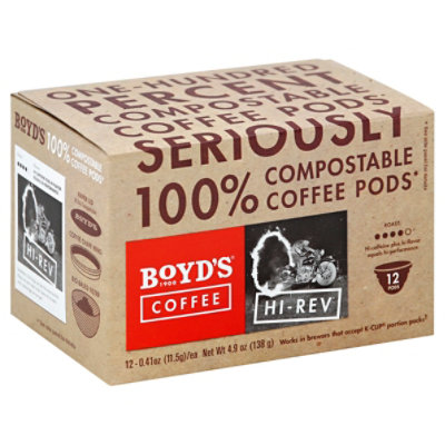 Boyds Coffee Coffee Pods Hi-Rev Oz shaws