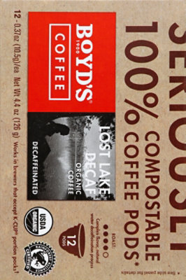 Boyds Coffee Coffee Pods Lost Lake Decaf Organic Coffee