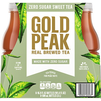 Gold Peak Zero Sugar Sweet Tea - 6-16.9 Fl. Oz. - Image 6