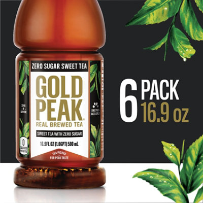 Gold Peak Zero Sugar Sweet Tea - 6-16.9 Fl. Oz. - Image 2