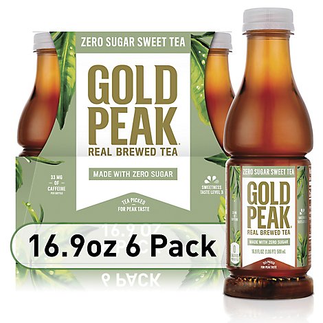 Gold Peak Zero Sugar Sweet Tea - 6-16.9 Fl. Oz.