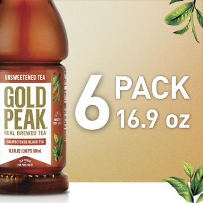 Gold Peak Tea Black Iced Tea Unsweetened - 6-16.9 Fl. Oz. - Image 6