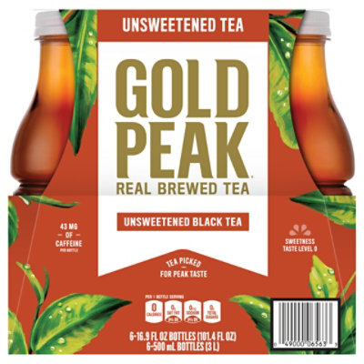 Gold Peak Tea Black Iced Tea Unsweetened - 6-16.9 Fl. Oz. - Image 2