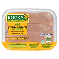 Rocky Free Range Thin Sliced Boneless Skinless Chicken Breast - 1.25 Lbs. - Image 1