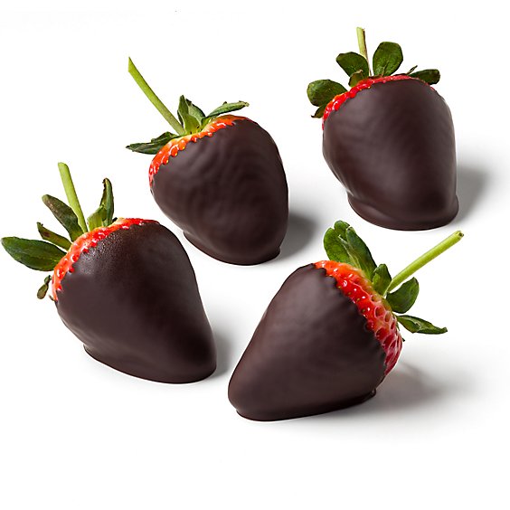 Fresh Cut Strawberries Chocolate Covered - 8 Oz