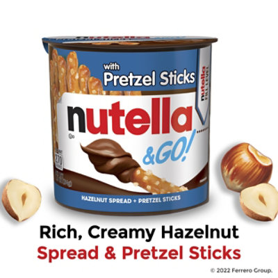 Nutella & GO! Hazelnut and Cocoa Spread with Pretzel Sticks Snack Cup - 1.9 Oz - Image 2