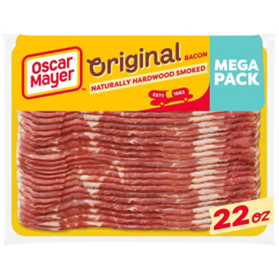 Oscar Mayer Naturally Hardwood Smoked Bacon Mega Pack - 22 Oz - Image 1