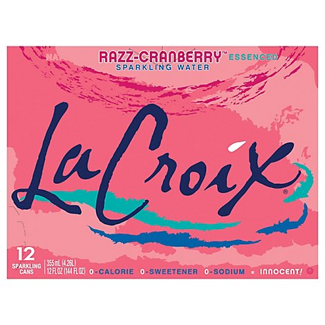 LaCroix Sparkling Water Core Razz Cranberry 12 Count - 12 Oz