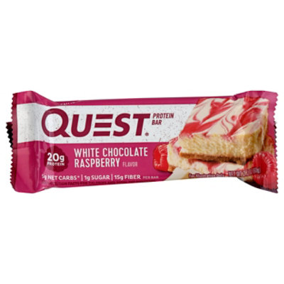 Quest Bar Protein Bar Gluten-Free White Chocolate Raspberry - 2.12 Oz - Image 3