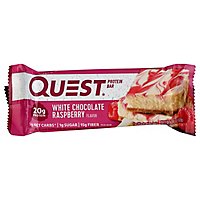 Quest Bar Protein Bar Gluten-Free White Chocolate Raspberry - 2.12 Oz - Image 1