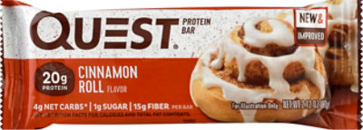 Quest Bar Protein Bar Gluten-Free Cinnamon Role - 2.12 Oz - Image 2