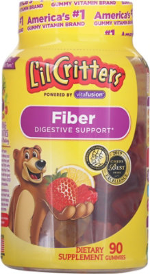 邦楽 VULGARITY KIDS GISM Lil Critters Kids Fiber Gummy Bears Supplement - 90 Count