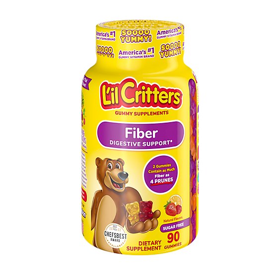 Lil Critters Kids Fiber Gummy Bears Supplement - 90 Count