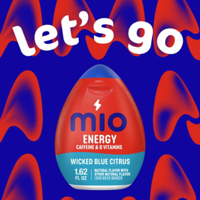 MiO Energy Wicked Blue Citrus Liquid Water Enhancer with Caffeine & B Vitamins - 1.62 Fl. Oz. - Image 4