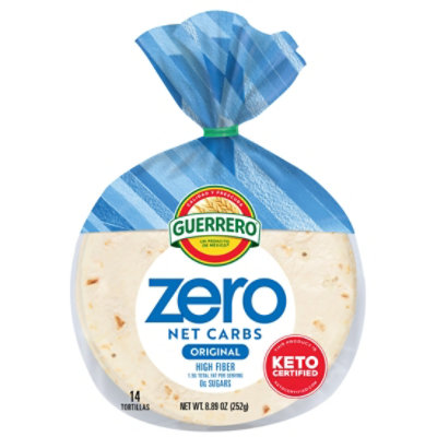 Guerrero Zero Net Carbs Original Tortillas Street Taco Size - 14