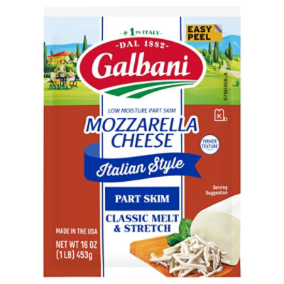 Galbani Part Skim Mozzarella Cheese - 16 Oz