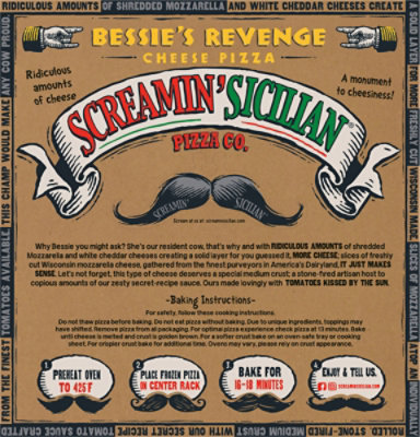 Screamin Sicilian Pizza Bessies Revenge Cheese Frozen - 20.80 Oz - Image 6