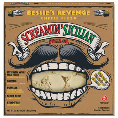 Screamin Sicilian Pizza Bessies Revenge Cheese Frozen - 20.80 Oz - Image 1