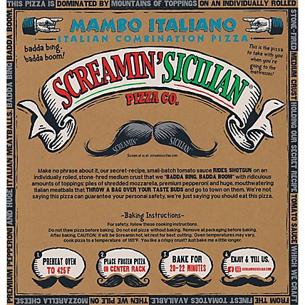Screamin Sicilian Pizza Mambo Italiano Combo Frozen - 23.5 Oz - Image 6