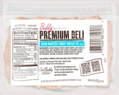 Buddig Premium Deli Turkey Breast Oven-Roasted - 8 Oz - Image 6