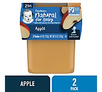 Gerber 2nd Foods Natural Apple Baby Food Tubs - 2-4 Oz