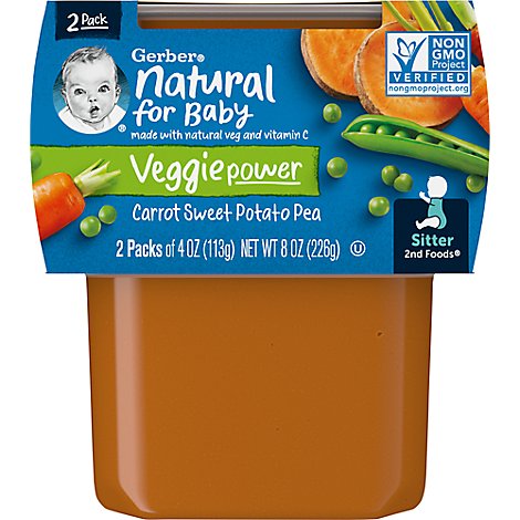 Gerber 2nd Foods Baby Food Mixed Vegetables - 2-4 Oz