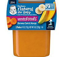 Gerber 2nd Foods Banana Carrot Mango Tubs - 2-4 Oz