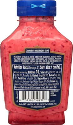 Dietz & Watson Deli Complements Sause Cranberry Horseradish - 9 Oz - Image 6