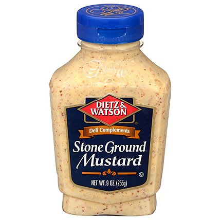 Dietz & Watson Deli Complements Mustard Stone Ground - 9 Oz - Image 1