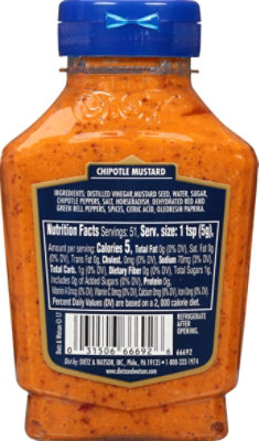 Dietz & Watson Deli Complements Mustard Chipotle - 9 Oz - Image 6