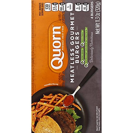 Quorn Meatless Burgers Gourmet Non GMO Soy Free 4 Count - 11.3 Oz - Image 6