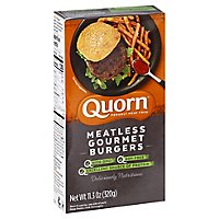 Quorn Meatless Burgers Gourmet Non GMO Soy Free 4 Count - 11.3 Oz - Image 1