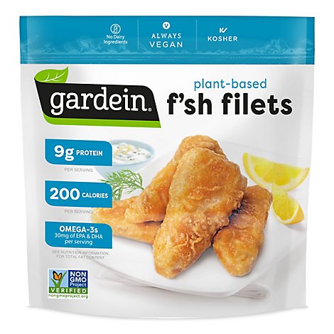 Gardein Meat-Free Meals Fishless Filets Golden - 6 Count